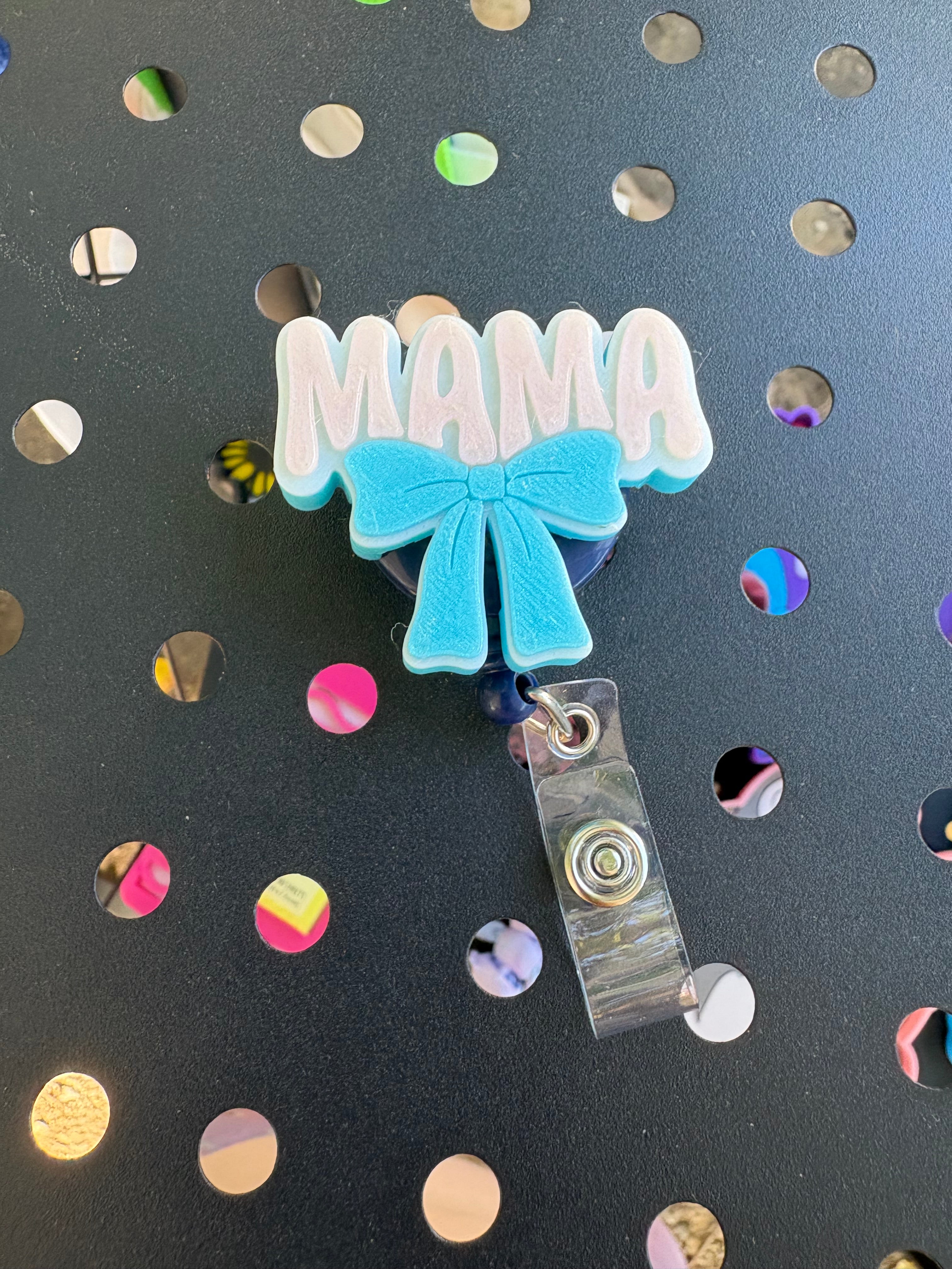 Mama Bow Badge Reel