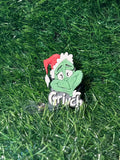 Grinch badge reel