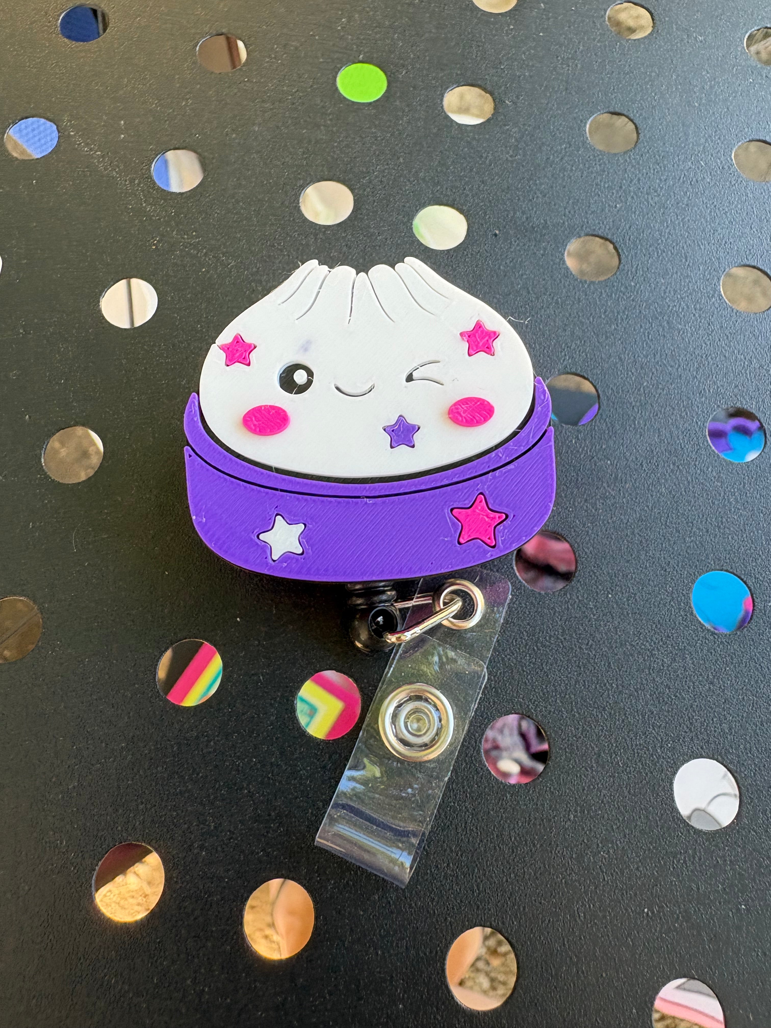 Dumpling Badge Reel