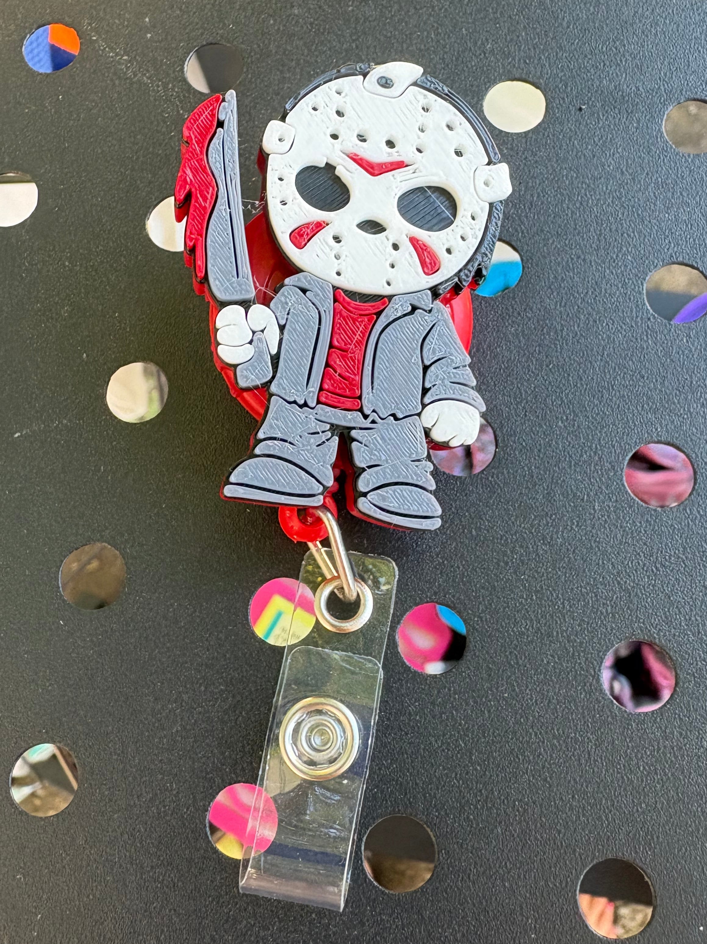 Jason Red & Grey Badge Reel