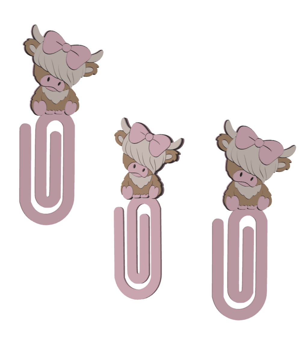 Pink Highland Cow