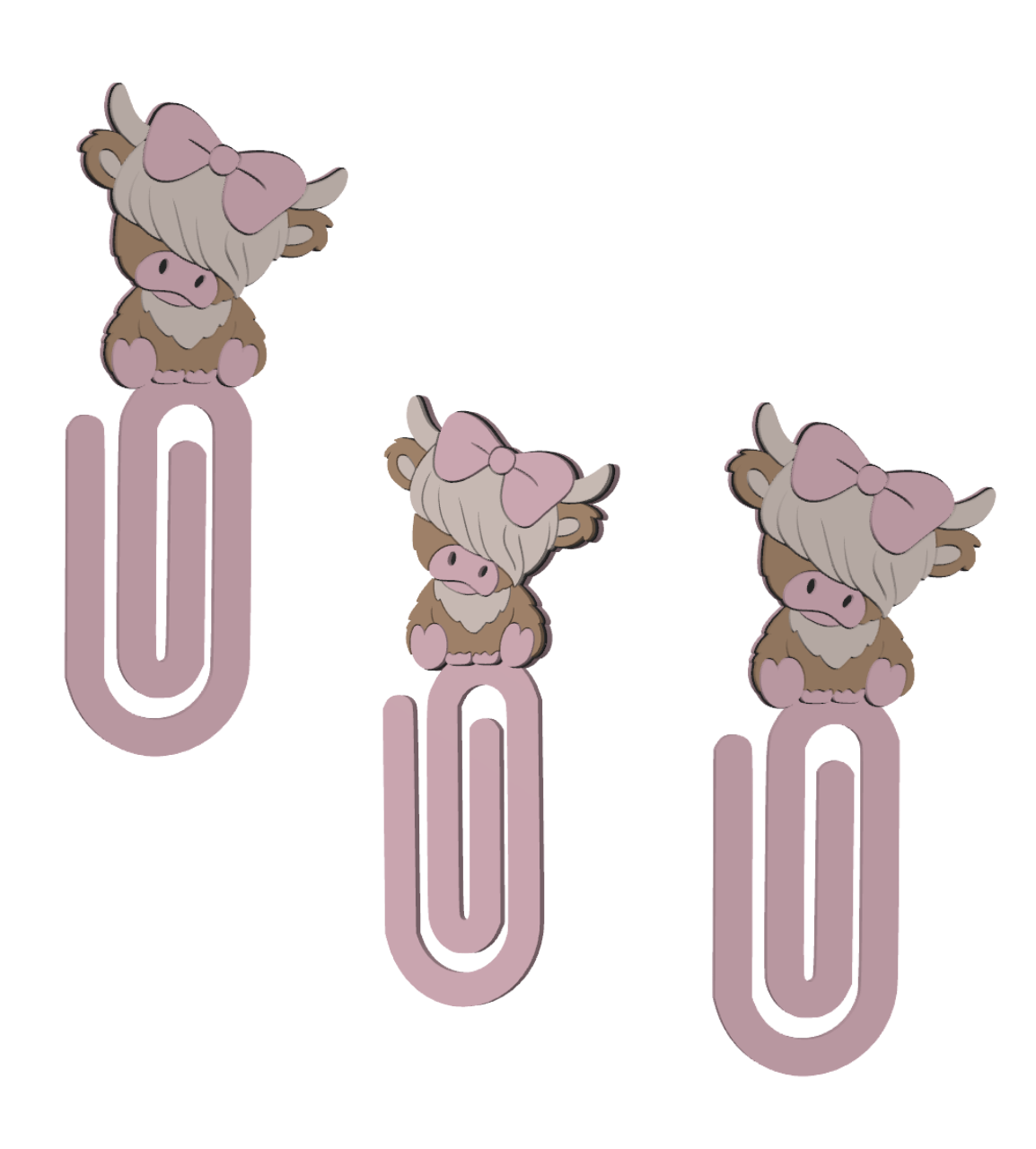 Pink Highland Cow