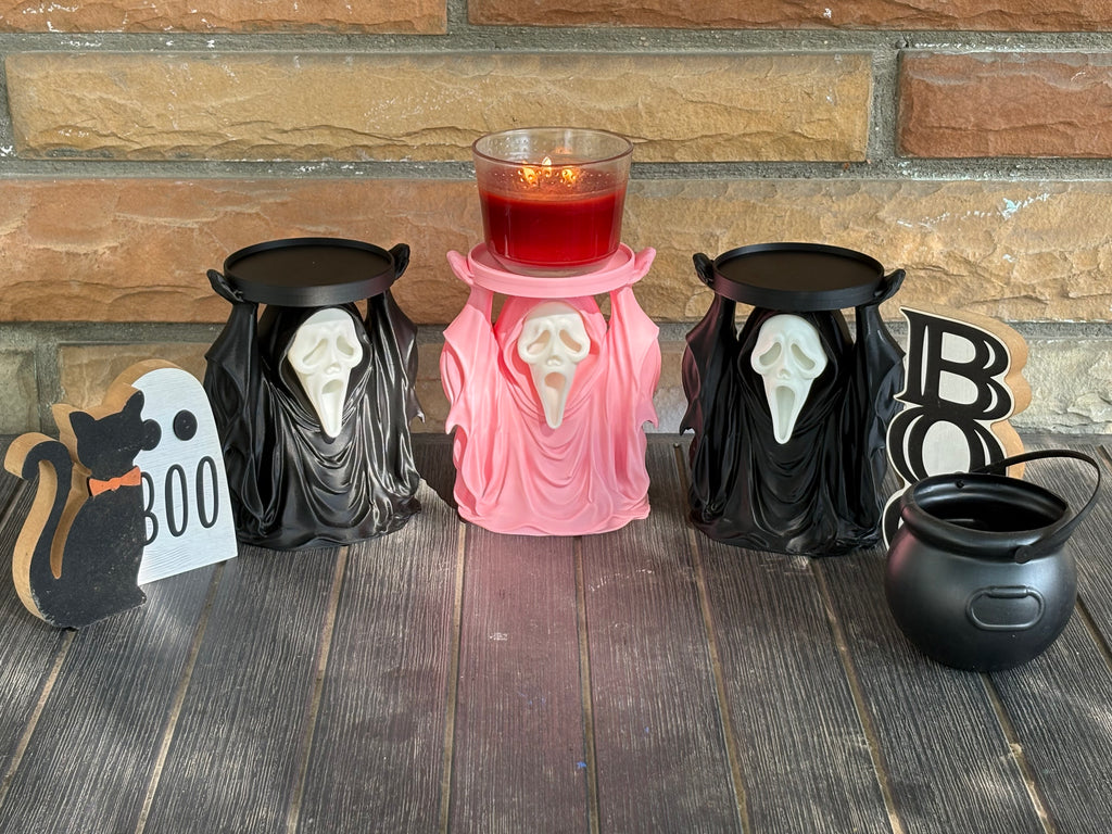 Ghost Face Candle Holder