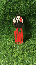 Ghost Face Peace Sign Bookmark
