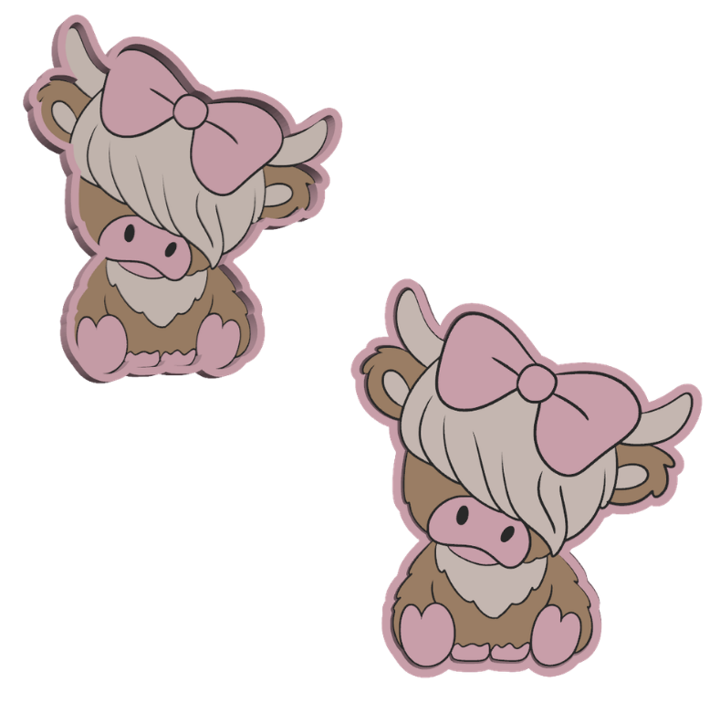 Pink Highland Cow